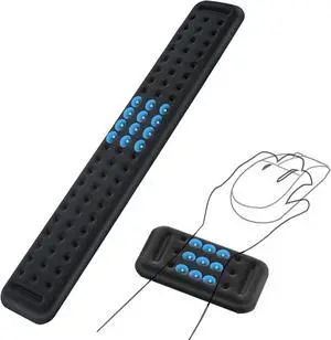 Keyboard Wrist Rest Wrist Rest for Keyboard and Mouse Ergonomic Memory Foam Keyboard Mouse Pad Set Easy Type Pain Relief Wrist Pad Cushion Support for Computer Laptop Office Gaming Black