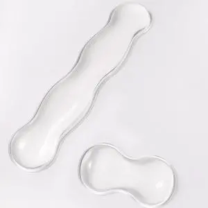 Clear Gel Wrist Rest for Keyboard and Mouse White Silicone Keyboard Wrist Rest Set Cute Ergonomic Wrist Rest for Keyboard 60%/75%(White)