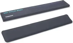 Wrist Rest Support for Mouse Pad & Keyboard Set Rectangular Ergonomic Mousepad Non-Slip Rubber Base Home Office Pain Relief & Easy Typing Pad Raised Curved Memory Foam