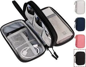 Electronics Accessories Organizer Pouch Bag, Travel Universal Organizer for Cable, Charger, Phone, SD Card, Business Travel Gadget Bag Electronics Accessories Organizer Pouch Bag, Travel Universal Organizer for Cable, Charger, Phone, SD Card, Business Travel Gadget Bag