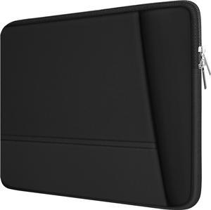 Laptop Sleeve 15.6 inch Upgrade Sturdy Portable Monitor Computer Laptop Case Carrying Sleeve Bag Briefcase Bag 15.6 with Pockets for MacBook PC Mac HP    Xbox Switch Black