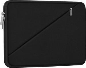 Laptop Sleeve Case 15.6 inch Traveling Carrying Computer Sleeve Bag with Zippered Pocket Shockproof Protective Laptop Cover Compatible for  Notebook HP     Black