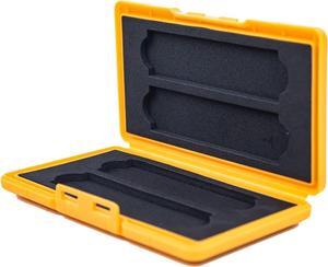 4 Slots NVMe Case Protective Box for M.2 2280 SSD Portable with Shockproof Moisture Proof and Dust Proof (Orange)