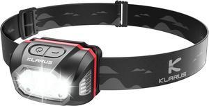 HM1 Waterproof Rechargeable Headlamp: 70 Hours Long Battery Life 2.5 Hours Fast Full Charge 3 Bright LED Bulbs 400 Lumens Shock and Drop Resistant Durability