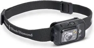 Spot 400 LED Headlamp Waterproof and Dimmable Battery Powered Headlamp for Camping Hiking Running Work with Red Light Headlamp Mode Black
