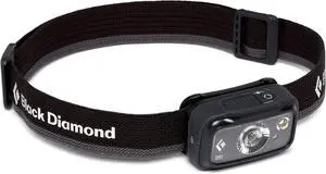 Black Diamond Spot 350 LED Headlamp Waterproof and Dimmable Battery Powered Headlamp for Camping Hiking Running Work with Red Light Headlamp Mode Graphite
