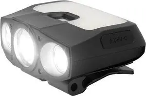 Capon 200H (Black) - LED Rechargeable Clip-On Cap Headlamp Lightweight Hat Light for Camping Running Hiking Emergency & Industrial Use Waterproof USB-C 55 Hours of Battery Life.