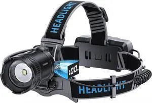 LED Headlamp Rechargeable 9900 Lumens Super Bright Head Lamp with Motion Sensor 5 Modes & 120°Adjustable & IPX7 Waterproof USB Rechargeable Head Light for Hiking Camping Running