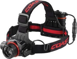 COAST? HL8R 800 Lumen Rechargeable PURE BEAM? Focusing LED Headlamp Black