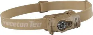 Byte Multi-Mode Multi-Beam IPX4 Water Resistant LED Tactical Headlamp with 200 Lumens Essential Outdoor Accessory for Hiking Backpacking Camping Running and Safety Preparedness Tan