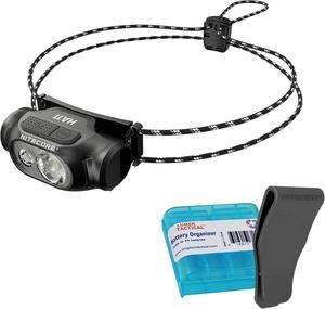 HA11 Camping Headlamp 240 Lumen Ultra Lightweight use 1xAA Battery with Multi-Purpose Clip (Cord Headband)