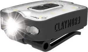 Capon 40B (Black) - LED Rechargeable Clip-On Cap Headlamp Lightweight Hat Light for Camping Running Hiking Emergency & Industrial Use Waterproof USB-C Up to 12 Hours of Battery Life.