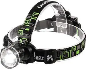 LED Headlamp Super Bright Headlamp Headlight Flashlight 3 Modes Zoomable Headlamps for Runing Hiking Camping Fishing Hunting(Black)