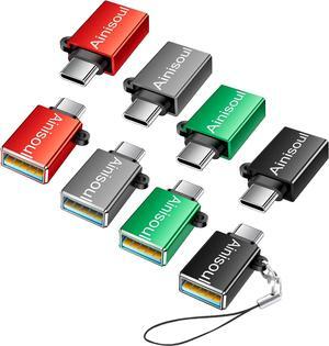 USB C to USB Adapter USB to USB C Adapter USB C to USB A Adapter USB to USBC-C Adapter USB C Adapter to USB for MacBook Pro/Air 2020 2019 2018 iPad Pro Galaxy S20-S23 and More (8 4 Color)