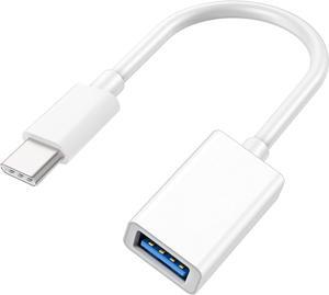 USB-C to USB Adapter for iPhone 15 Pro Max MacBook Pro Air 2023 iMac iPad Mini Pro  MFi Certified USB OTG Cable Converter Support Camera Card Reader USB Flash Drive MIDI Keyboard (White)