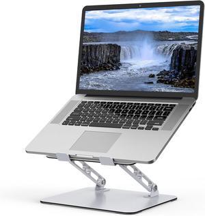 Laptop Stand for Desk Adjustable Laptop Riser Metal Laptop Holder Foldable Computer Stand Portable Laptop Mount Ventilated Cooling Notebook Stand Compatible with 10-15.6 Laptops