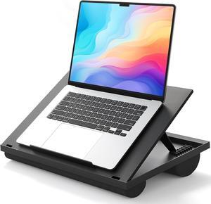 Adjustable Laptop Stand with 8 Angles - Dual Cushion Desk for Sofa Bed Car or Work Table by