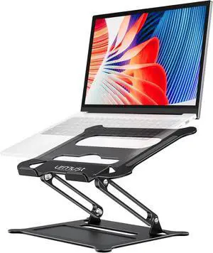 Laptop Notebook Stand Holder Adjustable Laptop Stand Portable Computer Riser Compatible with MacBook Air Pro HP  XPS  All Laptops 10-15.6(Black)