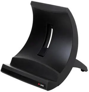 Laptop Stand Raise Screen Height to Reduce Neck Strain Vertical Design Allows You to Bring Screen Closer Compact Foot Print Saves Desk Space Non-Skid Base Keeps Laptop Secure Black (LX550)