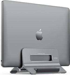 Vertical Laptop Stand for Desk Gravity Auto Lock MacBook Stand Aluminum Laptop Vertical Dock Stand Holder Compatible with MacBook Pro MacBook Air Space Grey