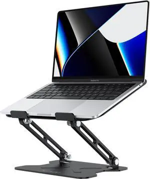 Laptop Stand for Desk Adjustable Laptop Stand Metal Folding Laptop Stand Laptop Riser for Desk for Laptops up to 16 Inches MacBook air pro HP Lenovo Dell XPS Notebook(Black) Laptop Stand for Desk Adjustable Laptop Stand Metal Folding Laptop Stand Laptop Riser for Desk for Laptops up to 16 Inches MacBook air pro HP Lenovo Dell XPS Notebook(Black)