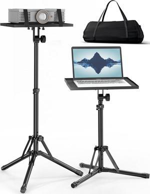 Projector Stand Tripod Adjustable from 26 to 38 Foldable Laptop Floor Stand with Lift Switch Tripod for Projector with Carry Bag Portable Podium Stand for Office Home Stage Studio Dj Racks