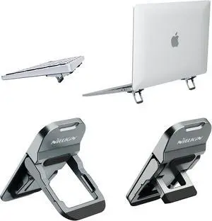 Nillkin Adjustable Laptop Stand, Ergonomic Design, Foldable, Suitable for MacBook Pro/Air, Lenovo, Dell, HP, ASUS Laptops, Gray
