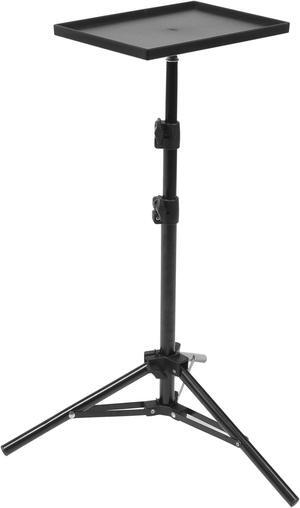 Projector Stand Tripod 45 Inch Height Adjustable Laptop Tripod Stand Foldable Laptop Stand with Tray for Office Meeting Home Movie DJ Equiqment