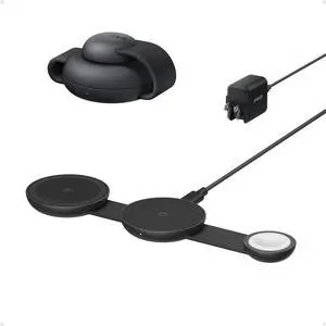 MagSafe Compatible MagGo UFO 3-in-1 Charger iPhone 16 Wireless Charging Station 15W Qi2 Certified Foldable Travel Charging Pad for iPhone 16/15/14 AirPods  Watch (Not a Power Bank)