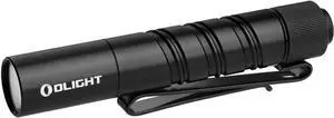 I3T 2 EOS Pocket EDC Flashlight 200 Lumens Compact Bright Handheld Flash Lights Dual-Output Tail Switch with AAA Battery and Two-Way Pocket Clip for Camping and Hiking (Black)