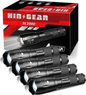 1 Mode Flashlights 4 Pack Super Bright Zoomable LED Tactical Flashlight High Lumens Water Resistant Portable Pocket Flash Light for Emergency Camping Home and Gift - SL2000