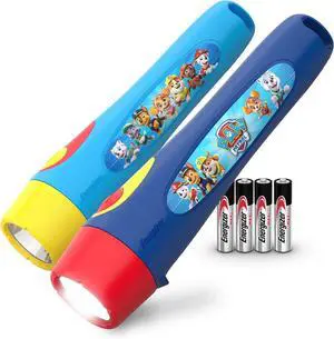 PAW Patrol Flashlights (2-Pack) Paw Patrol Toys for Boys and Girls Great Lightweight LED Flashlights for Kids (Batteries Included)