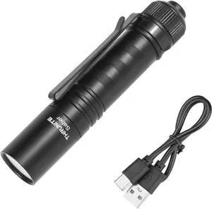Saber 659 Lumens Small EDC Flashlight AA Rechargeable High Performance SST20 LED Mini Pocket Flashlight with Clip