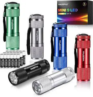 LED Mini Flashlights Super Bright Flashlight with Lanyard Assorted Colors - Best Tac Torch Light for Kids Night Reading Power Outages Camping(6 Pack)