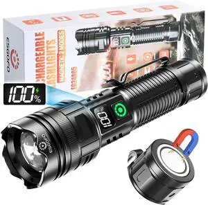 3Pack Rechargeable Flashlights Tactical Flashlights High Lumens Super Bright Flashlight Mini Small Flashlights Powerful LED Linterna Recargable Pocket Handheld LED Flash Light for Home Emergency