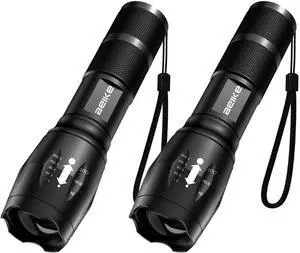 Flashlight 2 Pack Flash Light High Lumens Small Flashlights Powerful Super Bright LED Flashlight Handheld Flashlights for Home Camping Emergency Power Outages Travel