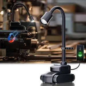 LED Work Light 5000mAh Magnetic Gooseneck Light Rechargeable 2000 Lumen 360°Flexible Mechanic Light with Hook Job Site Light for Men Work Bench Auto-Repairing Emergency Power Outage
