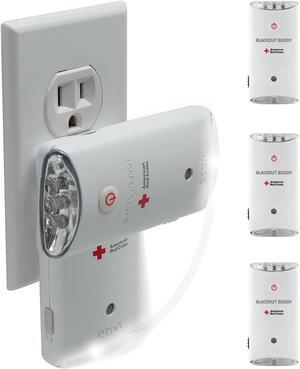 American Red Cross Blackout Buddy Swivel Emergency Flashlight (Pack of 3)