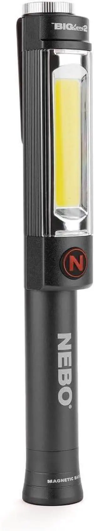 BIG LARRY 2 Power Work Light | Bright Flashlight and Work Light with Clip and Magnetic Base | Storm Gray