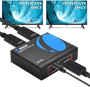 HDMI Splitter 1 in 2 Out - For TV Mirror Only - Not for Multi Monitors No HDCP bypass USB Powered No Adapter Included 1080P@60Hz & 4K@30Hz Resolutions C HDMI Splitter (HD-102)