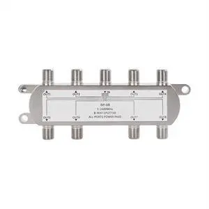 8-Way Splitter 5-2400MHz for Satellite/Cable TV and Internet CATV Antenna System