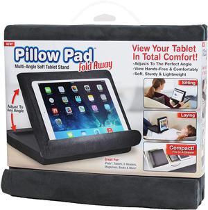 Pillow Pad Fold Away Multi-Angle Soft Tablet Stand Gray