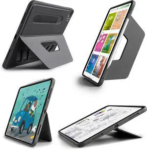 for iPad Pro 13-inch Case (M4) 2024 Adjustable Kickstand Magnetic Cover - Infinite Viewing Angles Portrait/Landscape Stand  Pencil Charging Dove Series (Black)