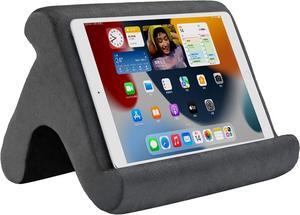 Tablet Pillow Stand Tablet Stand Tablet Holder Dock for Bed with 3 Viewing Angles  Compatible with all tablets Phones and iPad Pro 9.7 10.5 12.9 Air Mini 4 3 Kindle E-Reader and books(Grey)