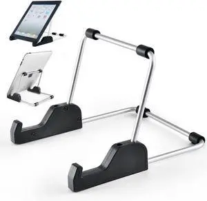 Tablet Stand Adjustable Aluminum Alloy Non-Slip Tablet Holder for Desk Fit for Tablets ipad  and Kindle Fire Display Stand Picture Frame Stand for Photo