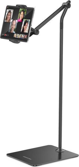 Tablet Floor Stand Stylish Adjustable iPad Floor Stand Aluminum 360° Rotation Tablet & Phone Holder for Sofa Bed Compatible w/ 4.7-13.5 iPhones iPad Pro Air Mini 12.9 Tablets Kindles