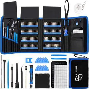Electronics Precision Screwdriver Sets 142-Piece with 120 Bits Magnetic Repair Tool Kit for iPhone MacBook Computer Laptop PC Tablet PS4 Xbox Nintendo Game Console