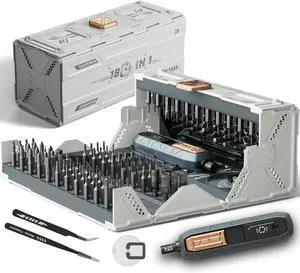 180 in 1 Manual Precision Screwdriver Set Professional Computer Screwdriver Kit Magnetic Repair Tool Kit with Home Drill Bits for iPhone Computer Laptop ablet Watch Xbox Game Console