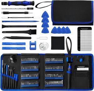 Screwdriver Sets 142-Piece Electronics Precision Screwdriver with 120 Bits Magnetic Repair Tool Kit for iPhone MacBook Computer Laptop PC Tablet PS4 Xbox Nintendo Game Console etc