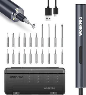 Mini Electric Screwdriver 20 in 1 Electric Precision Screwdriver with Magnetizer and S2 Steel Bits Max 4.0V Magnetic Rechargeable Cordless Screwdriver Kit for Phone Camera Laptop